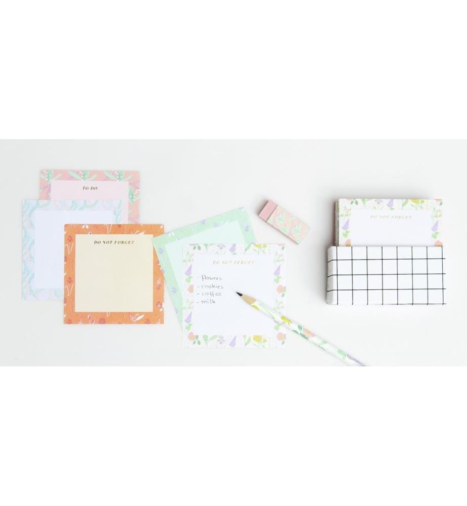 Rico Design Notizzettel Flower Frames 9 x 9 cm