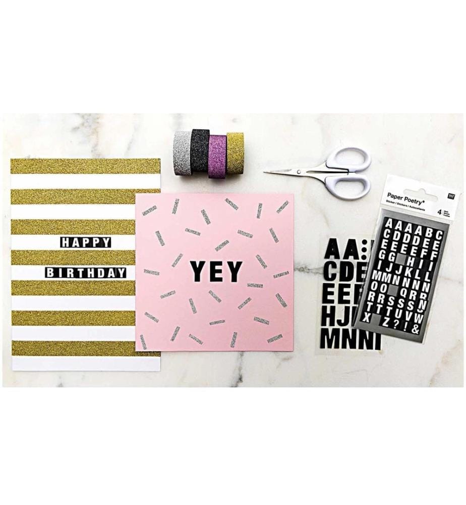 Rico Design Paper Poetry Essentials Karte Rosa