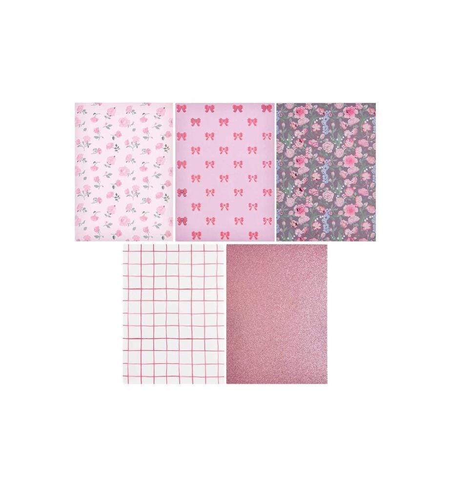 Rico Design Motivpapier La Vie En Rose A4, 270 g/m², Mehrfarbig