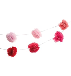 Rico Design Girlande Pompon 1.8 m, 2 Stück, Pink