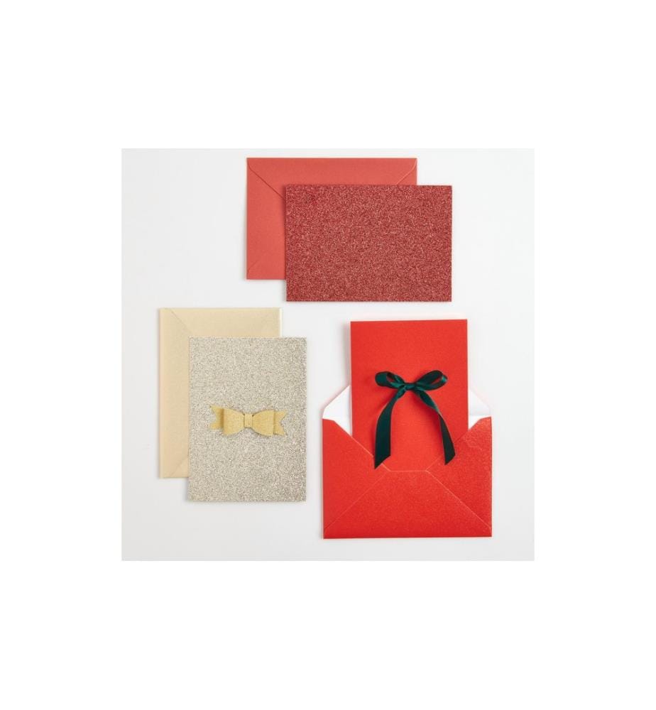 Rico Design set di carte Glitter rosso