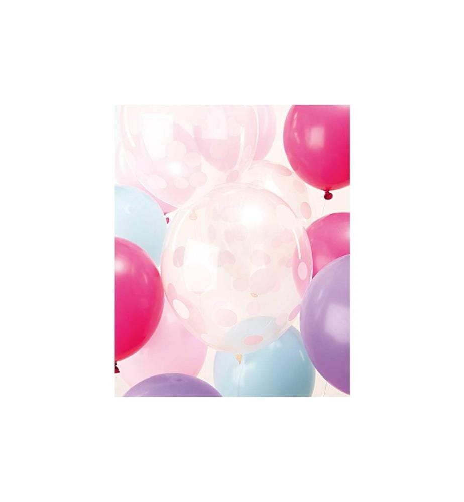 Palloncini Rico Design Ø 30 cm, 12 pezzi, Mix pastello