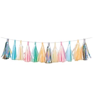 Rico Design Girlande Quasten 2 m, Mehrfarbig