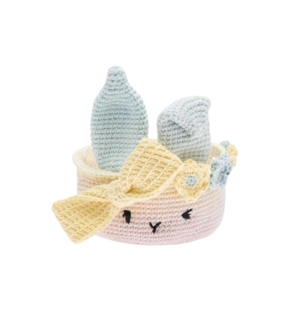 Rico Design Set creativo di Pasqua Uncinetto Ricorumi Cestino di Pasqua, Pastello