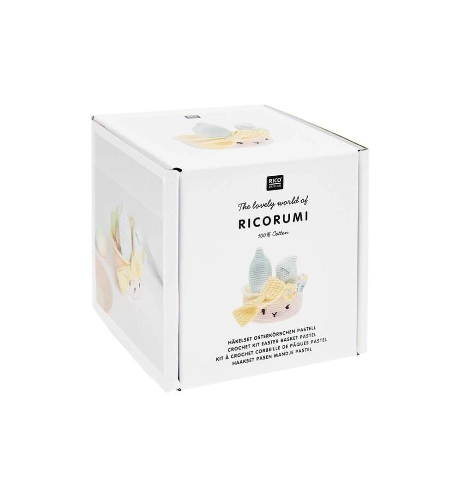 Rico Design Set creativo di Pasqua Uncinetto Ricorumi Cestino di Pasqua, Pastello