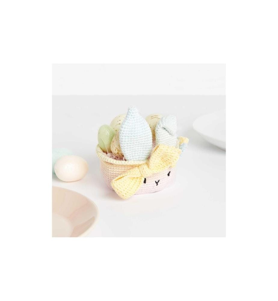 Rico Design Set creativo di Pasqua Uncinetto Ricorumi Cestino di Pasqua, Pastello