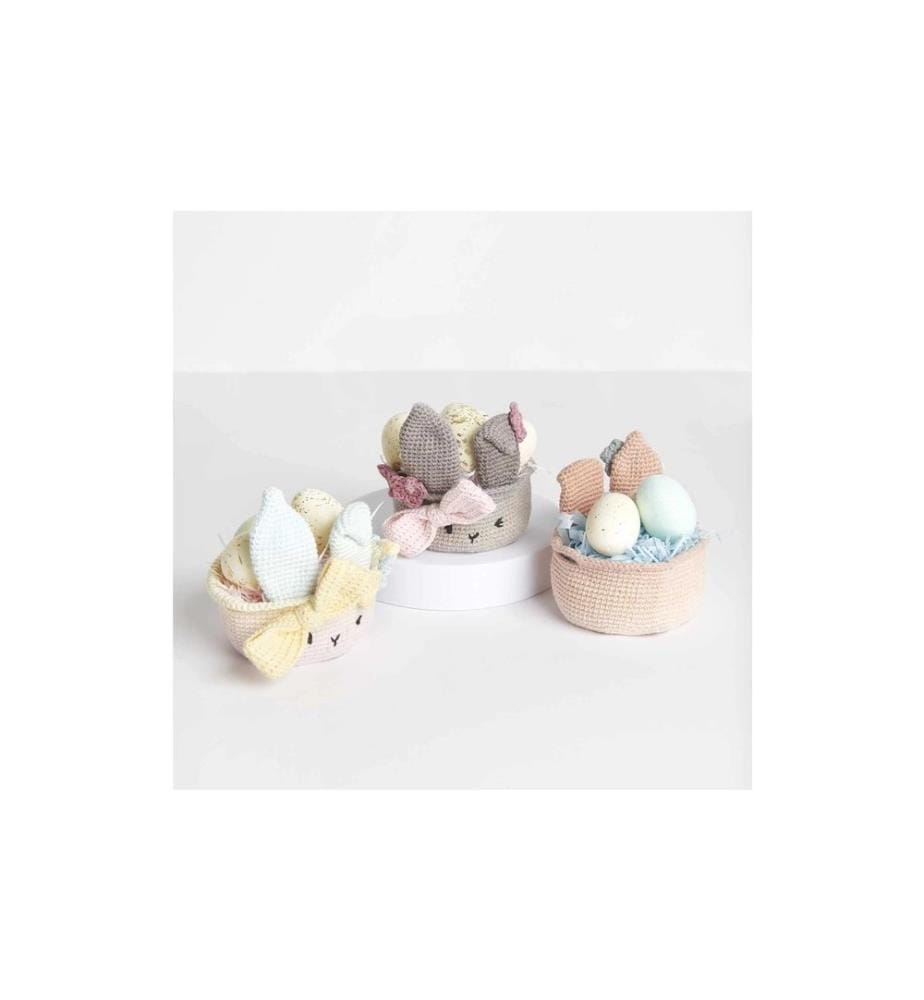 Rico Design Set creativo di Pasqua Uncinetto Ricorumi Cestino di Pasqua, Pastello