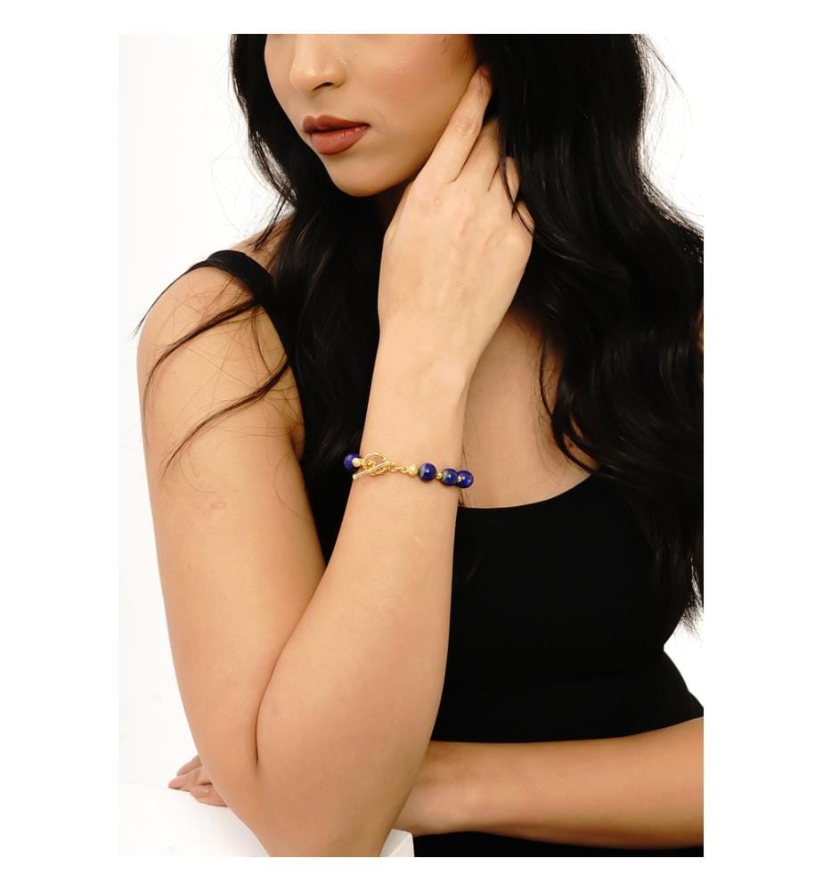 Bracciale in lapislazzuli - Blu scuro