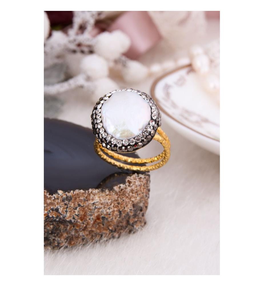 Bague Perles - Blanc