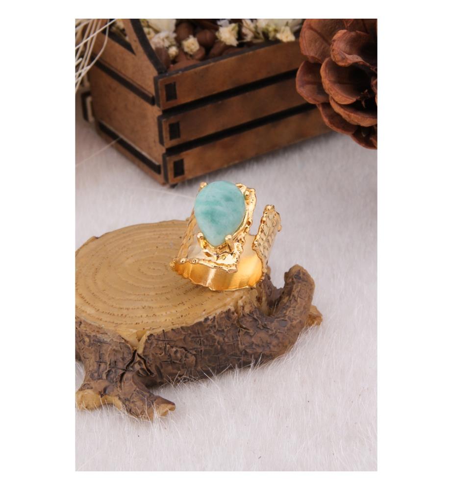 Bague Amazonite - Vert clair