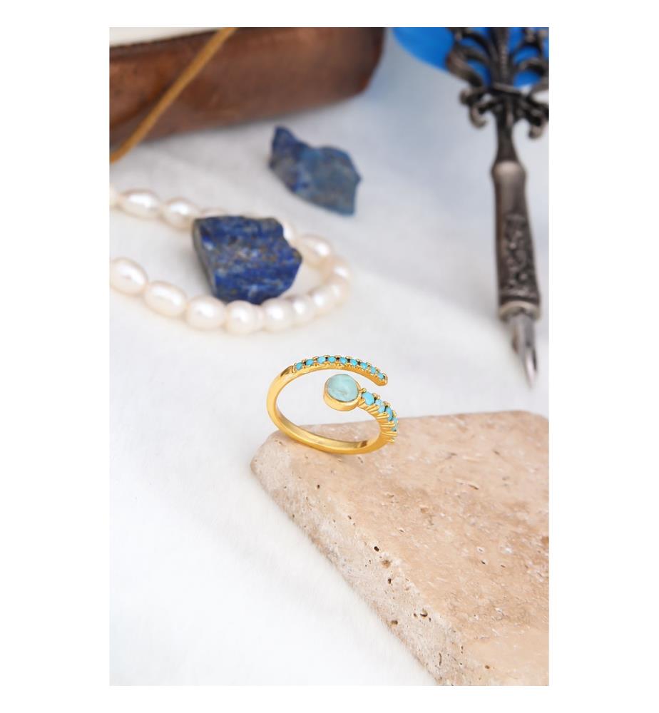 Bague Turquoise - Bleu clair