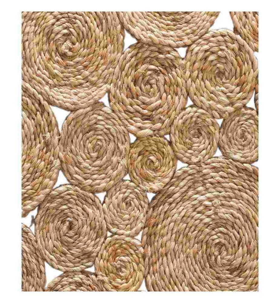 Tapis, naturel, 100 % jute, 90 x 90 cm