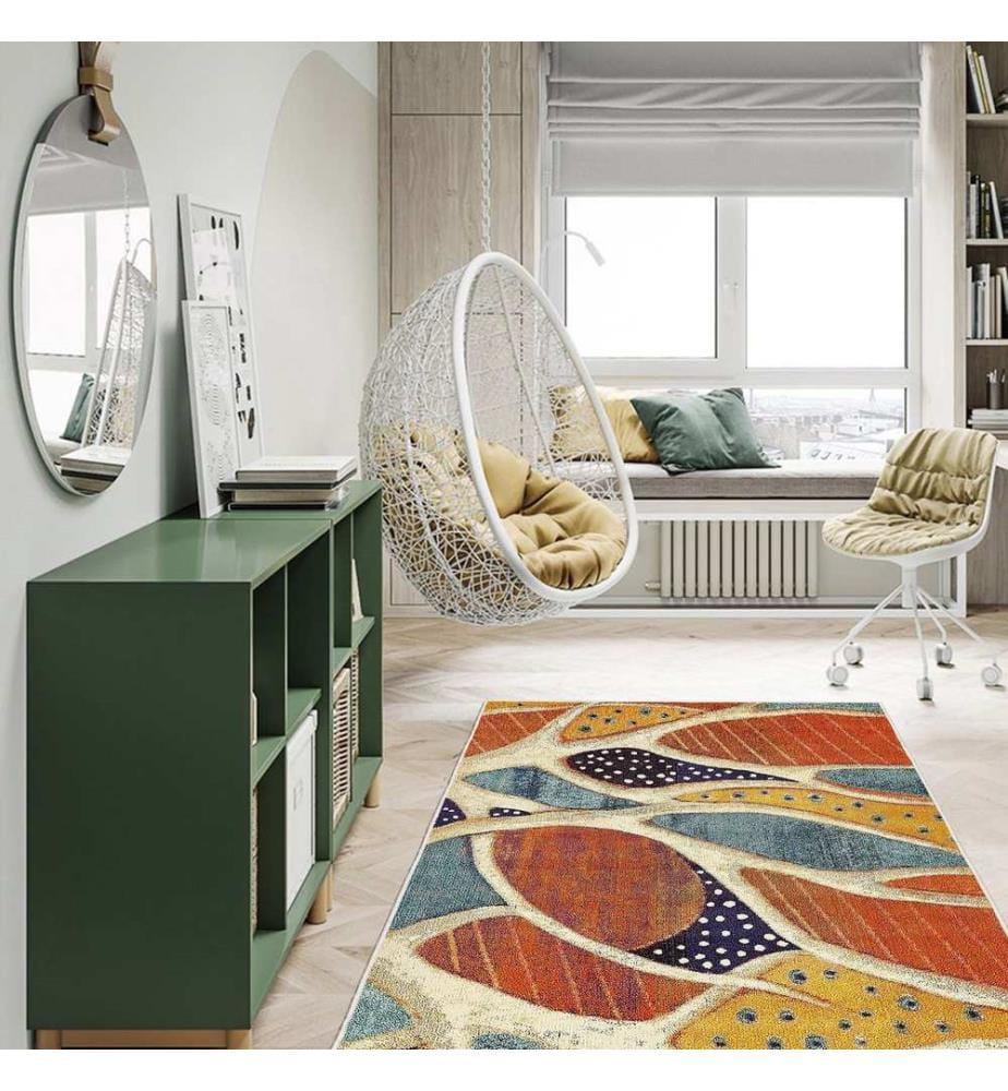 Teppich, mehrfarbig, 70% Baumwolle / 30% Polyester, 100 x 300 cm