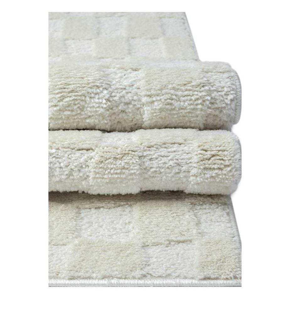 Tapis, crème, 100% polyester, 200 x 290 cm