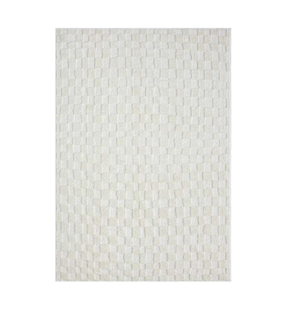 Tapis, crème, 100% polyester, 200 x 290 cm
