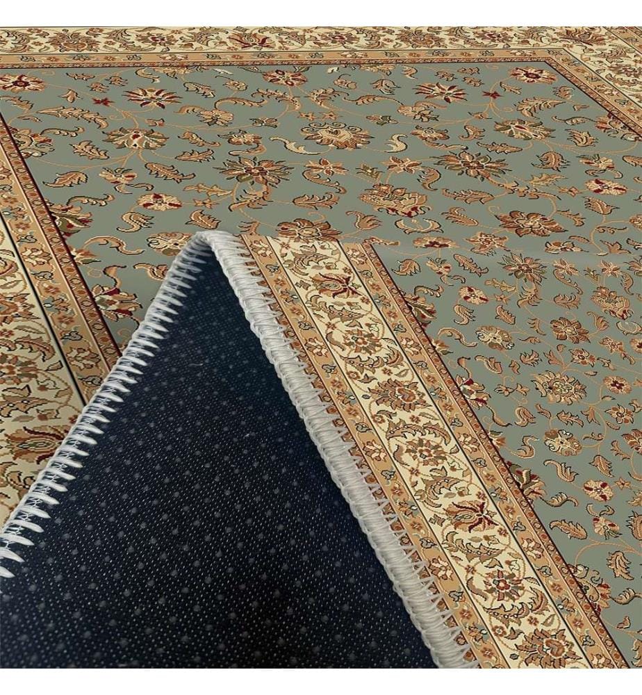 Tapis, vert, 70% coton - 30% chenille, 200 x 300 cm