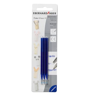 Set aus 3 Minen für Rollerball-Stifte - Blau