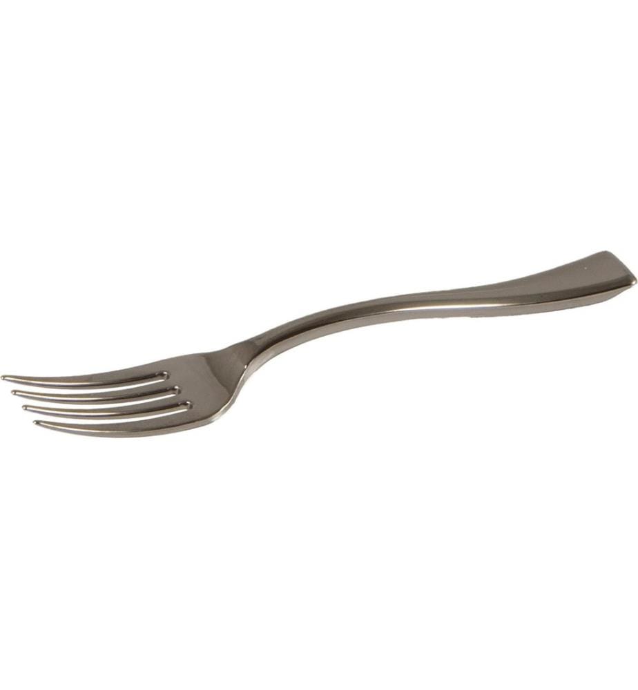 Einweg-Gabel 100 Stück, Silber
