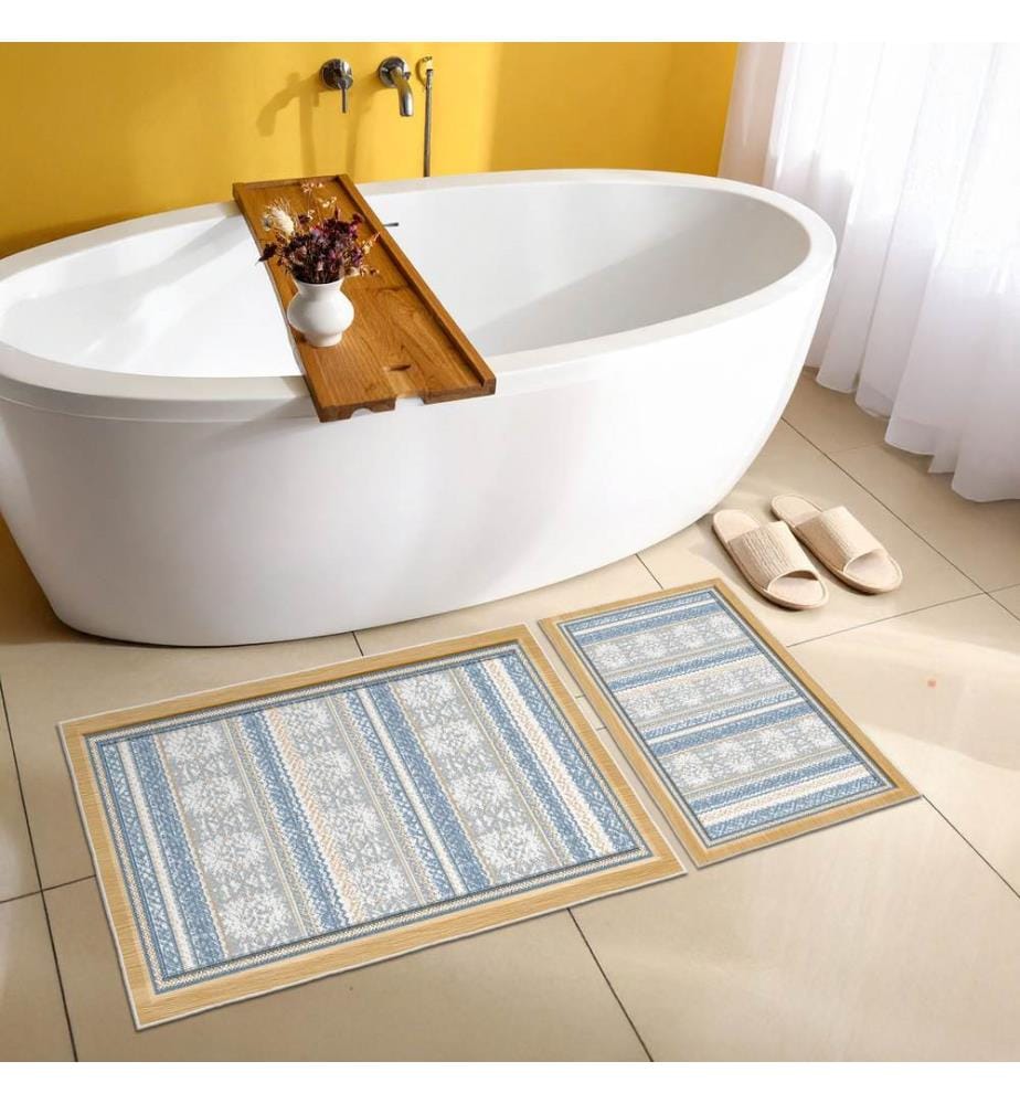 Bathmat Set 2 Pieces - Blue