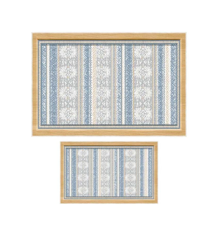 Bathmat Set 2 Pieces - Blue