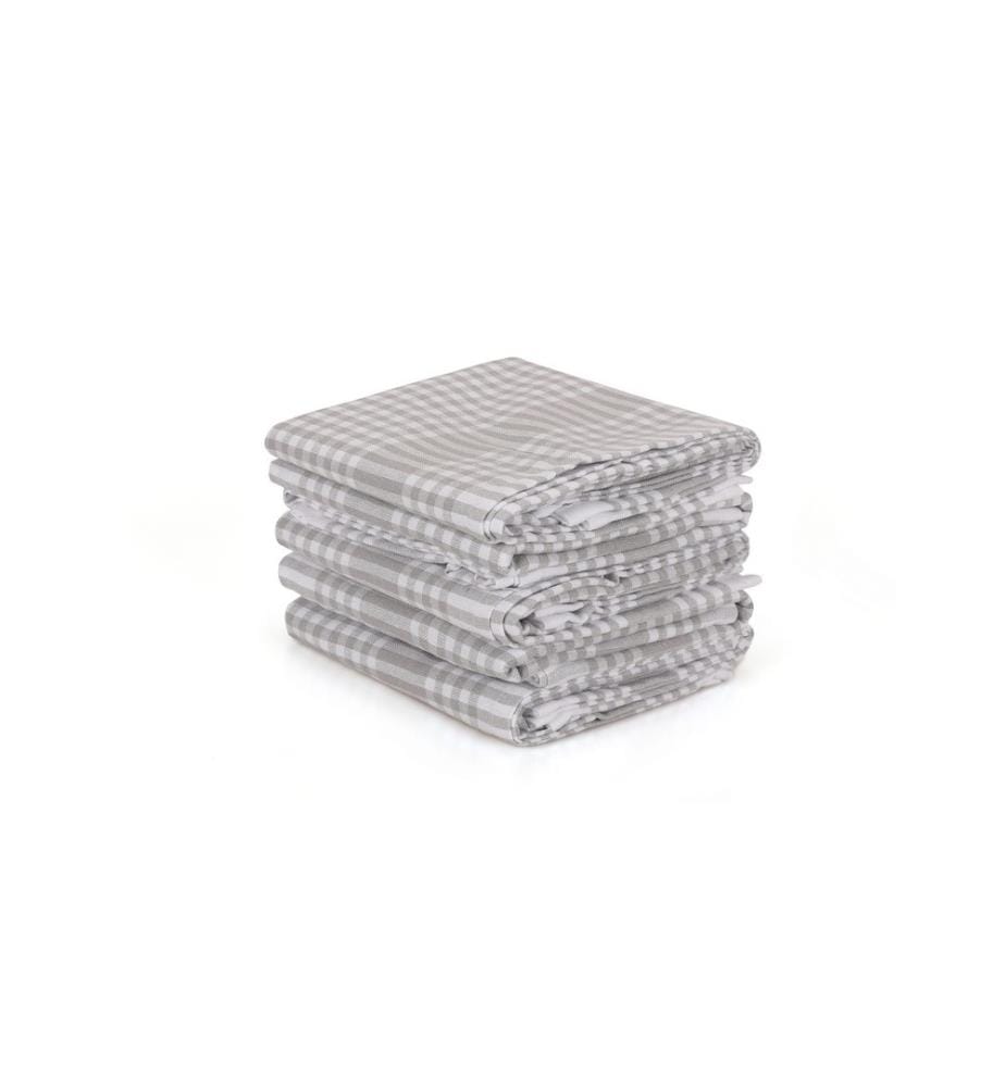 Handtuchset (10-teilig) – Grau-Weiss