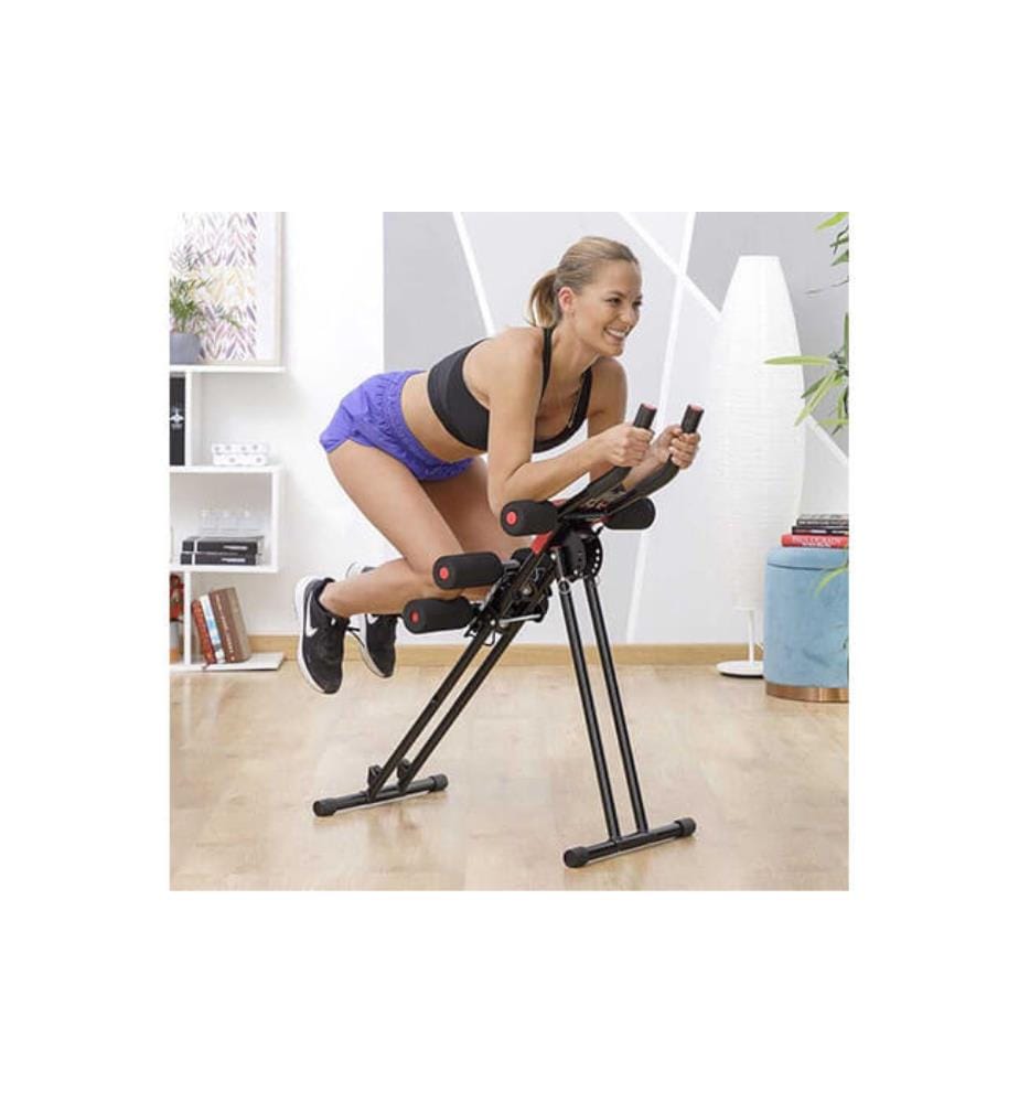 Machine pour Abdominaux Pliante avec Guide d'Exercice Plawer