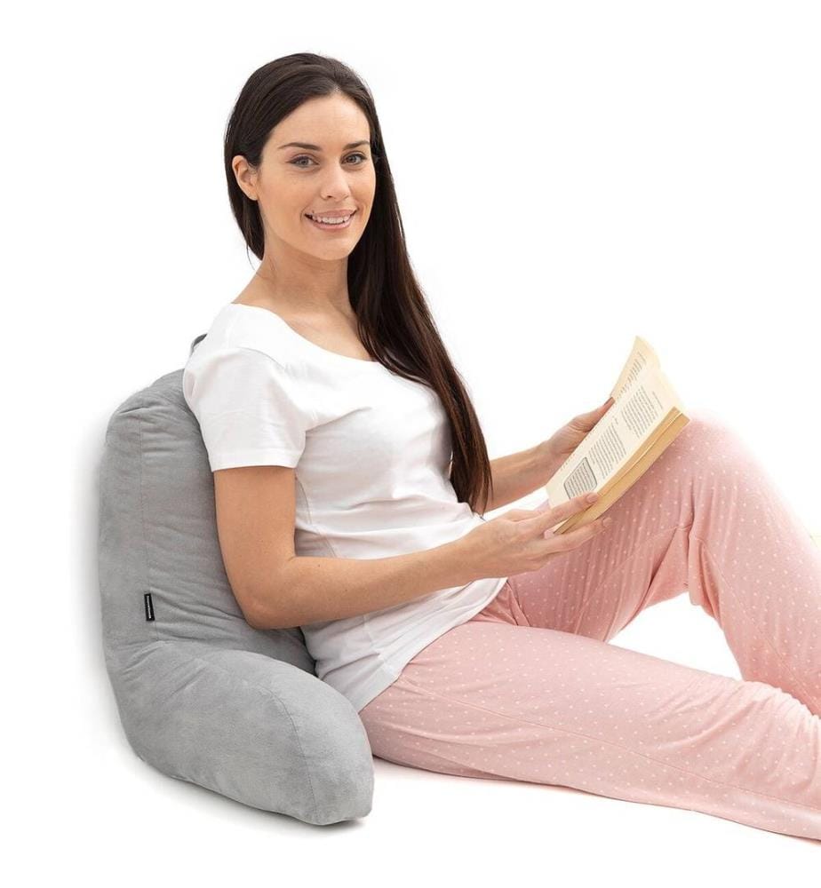 Huglow Lese-Kissen mit Armlehnen - Grau