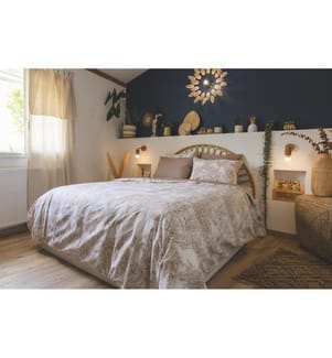 Bettdeckenbezug 200 x 200 cm Baumwolle mit Java-Druck