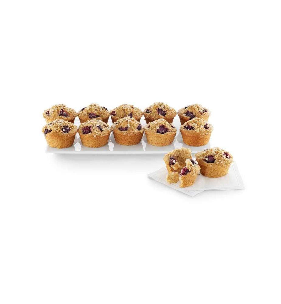 Antihaftbeschichtete Mini-Muffin-Form mit 12 Vertiefungen - Grau