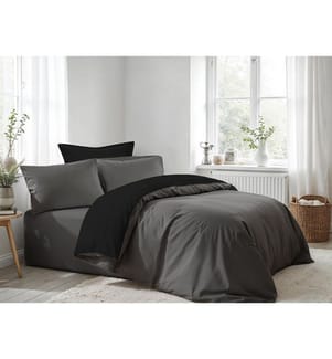Bettwäsche-Set „Ranforce King“, anthrazit, schwarz