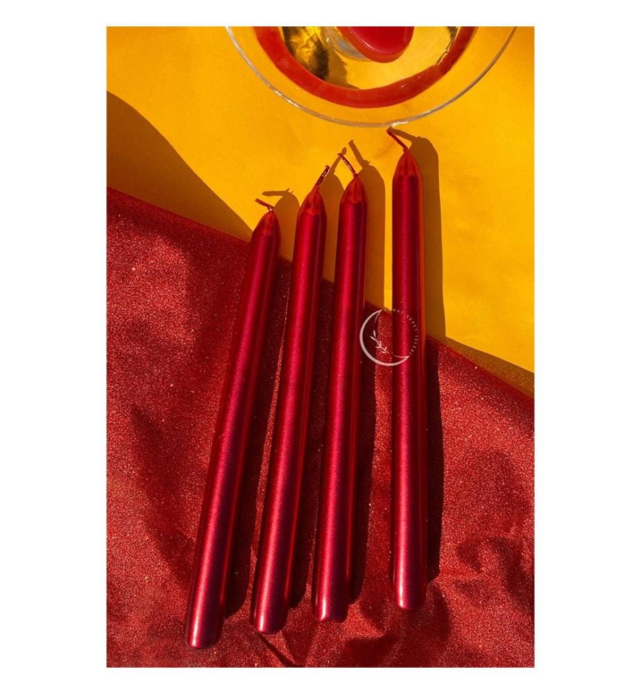 Premium 4 Candle Set (4 Pièces) - Rouge