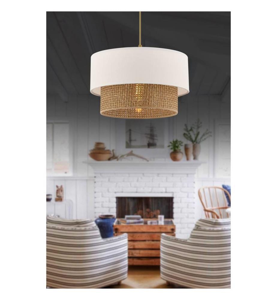 Lustre - Beige et blanc