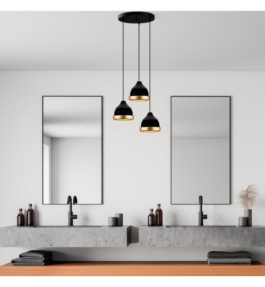 Lustre, noir, CORPS EN MÉTAL