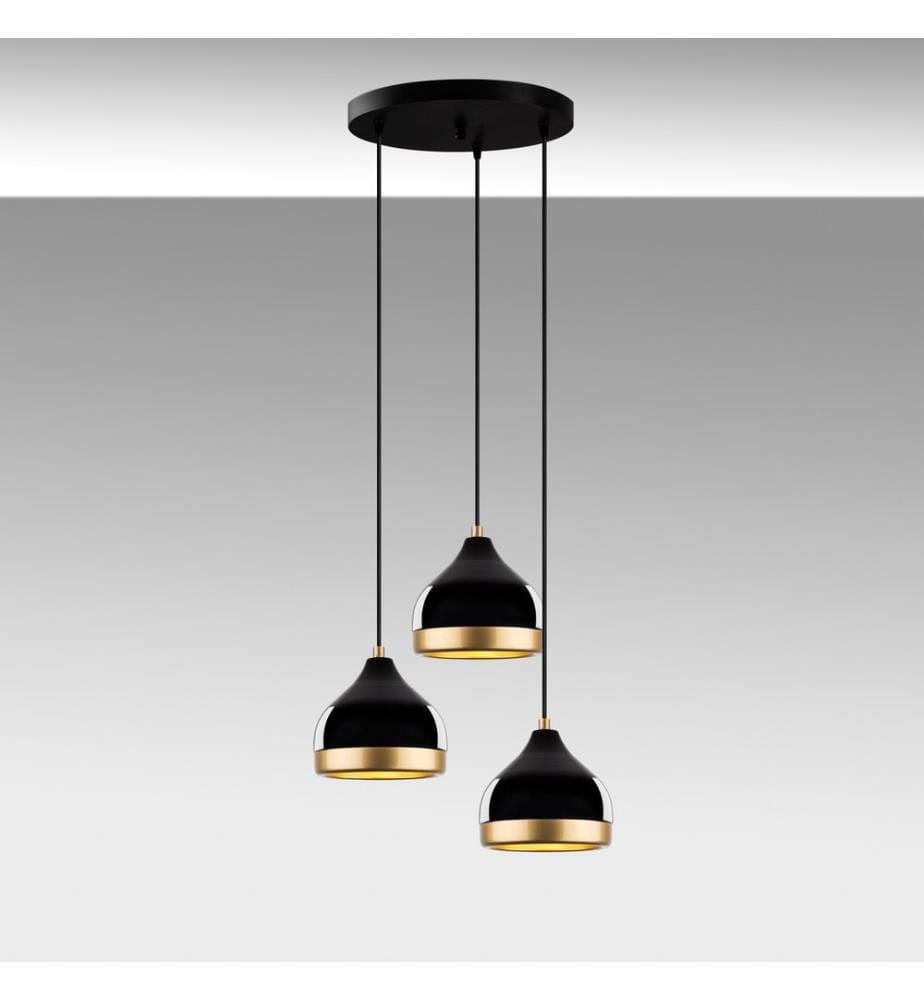 Lustre, noir, CORPS EN MÉTAL