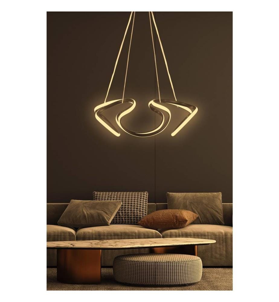 Lustre, noir, corps en aluminium