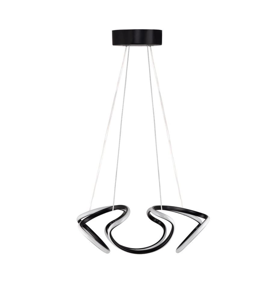 Lustre, noir, corps en aluminium