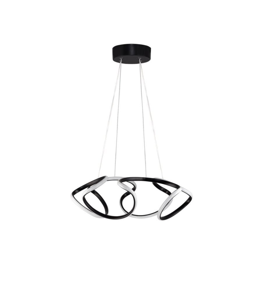 Lustre, noir, corps en aluminium