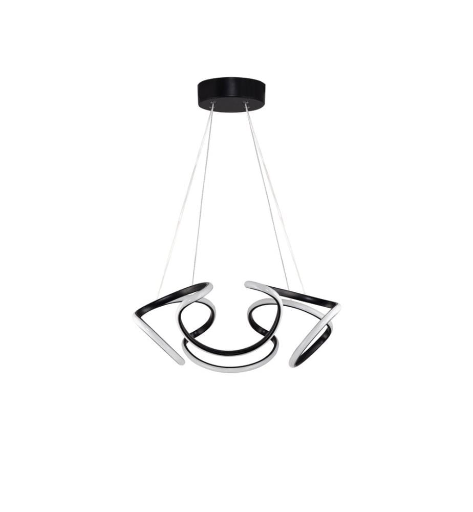 Lustre, noir, corps en aluminium