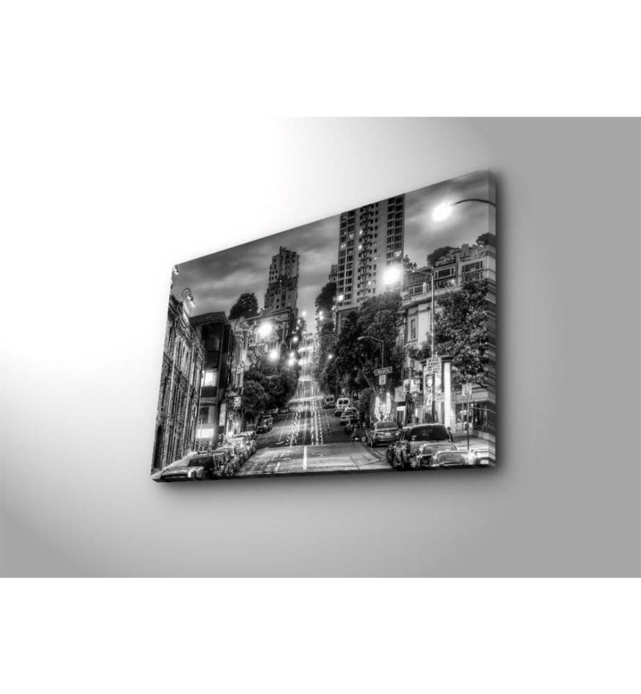 Dekoratives, LED-beleuchtetes Gemälde auf Leinwand, mehrfarbig