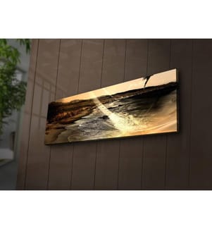Dekoratives LED-Leuchtbild auf Leinwand, mehrfarbig