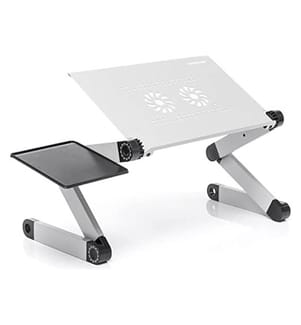 Table d'Ordinateur Portable Multipositions Réglable Omnible - Gris