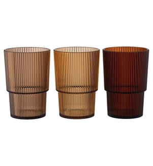Set mit 12 Gläsern 420 ml - Verschiedene Farben
