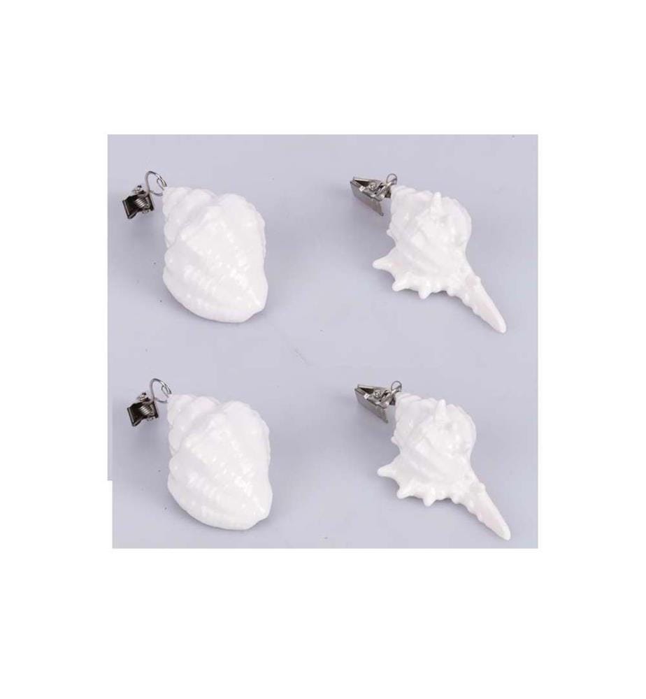 Windfeste Anhänger für den Aussenbereich Set 4 - Weiss