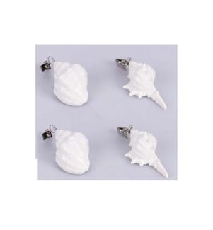 Windfeste Anhänger für den Aussenbereich Set 4 - Weiss