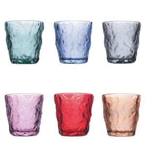 Amnesia Color 6er-Set Wassergläser 275 ml - Multicolor