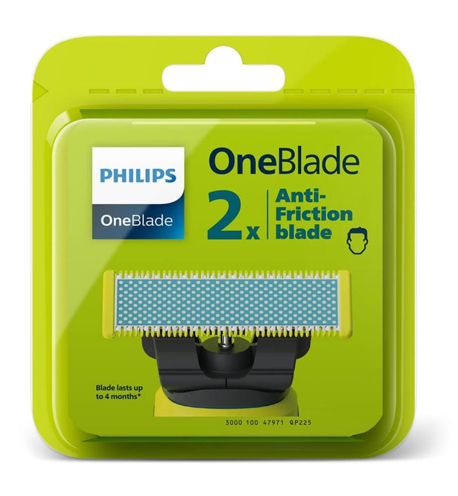 OneBlade lame de rechange set de 2 - bleu et vert