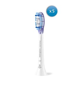 Premium Gum Care Bürstenköpfe 5er-Pack - Weiss und Lila