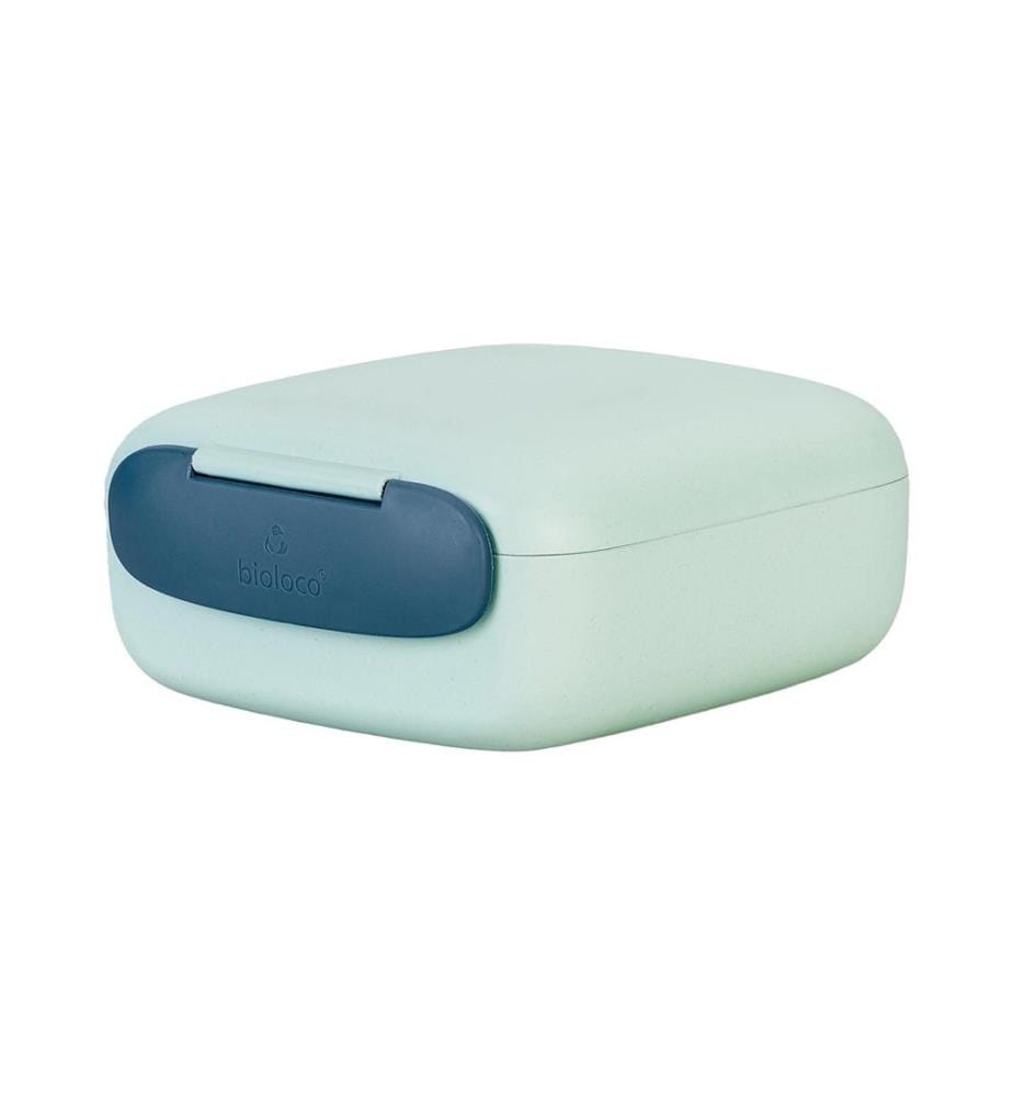 BioLoco Lunchbox mini square-Morning mist Blau/Mint
