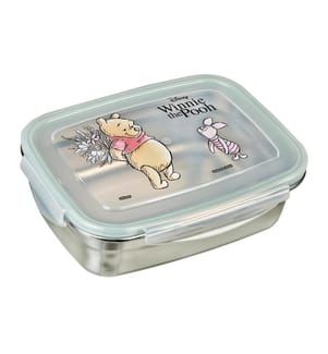 Undercover Lunchbox Edelstahl Winnie the Pooh Grün/Silber