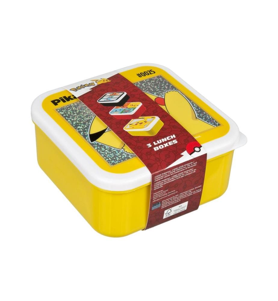 Lot de 3 boîtes à lunch Pokemon Undercover